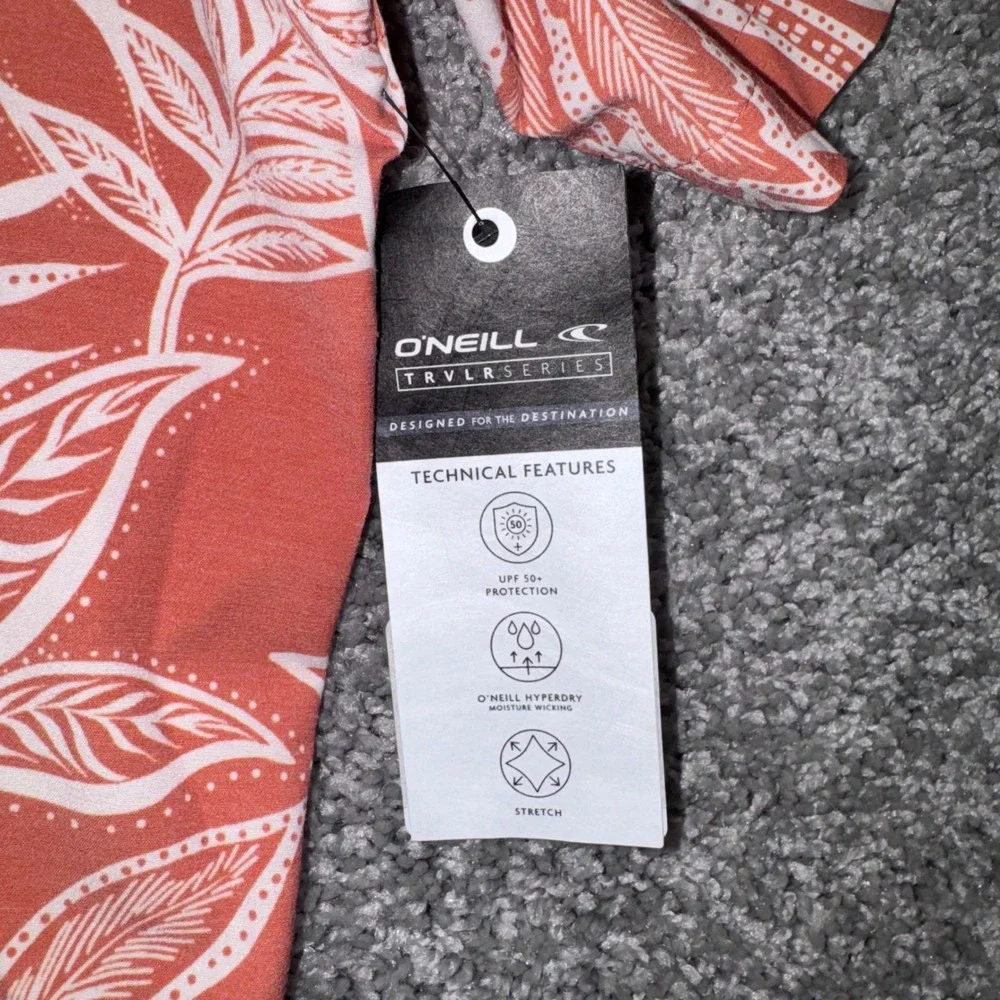 O'Neill TRVLR Traverse Shirt Mens Stretch Tropical Rust XL NEW - Picture 3 of 8